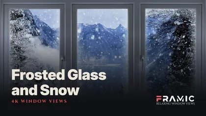 Frosted Glass and Snow