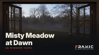 Misty Meadow at Dawn