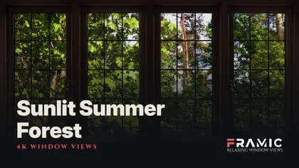 Sunlit Summer Forest